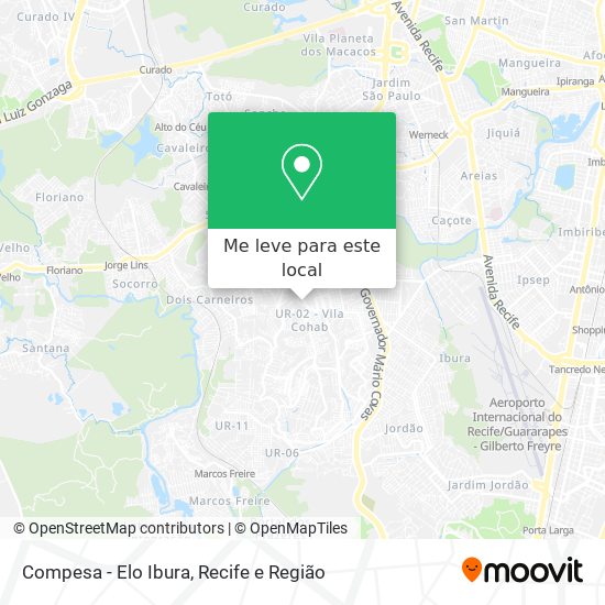 Compesa - Elo Ibura mapa