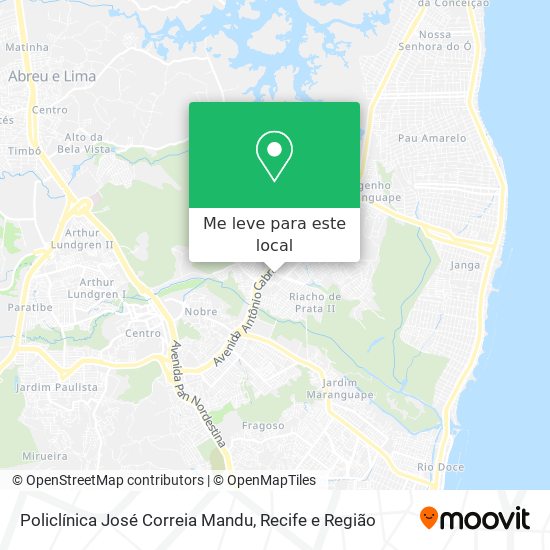 Policlínica José Correia Mandu mapa
