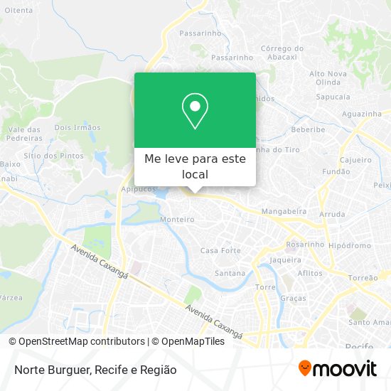 Norte Burguer mapa