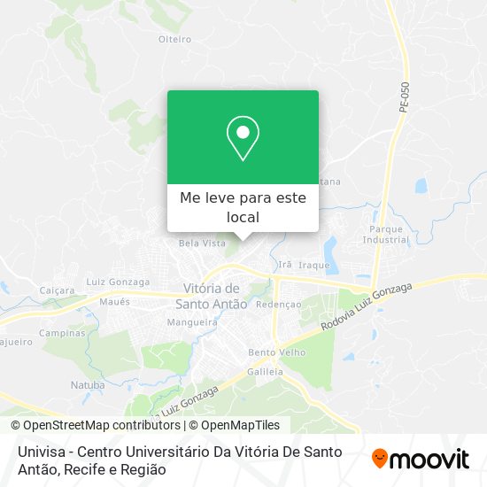 Univisa - Centro Universitário Da Vitória De Santo Antão mapa