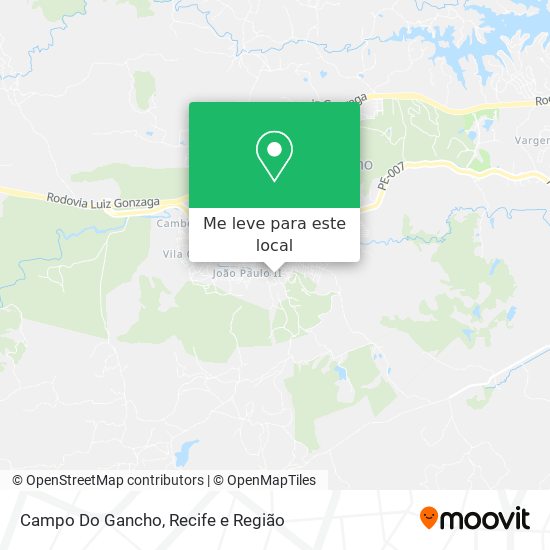 Campo Do Gancho mapa