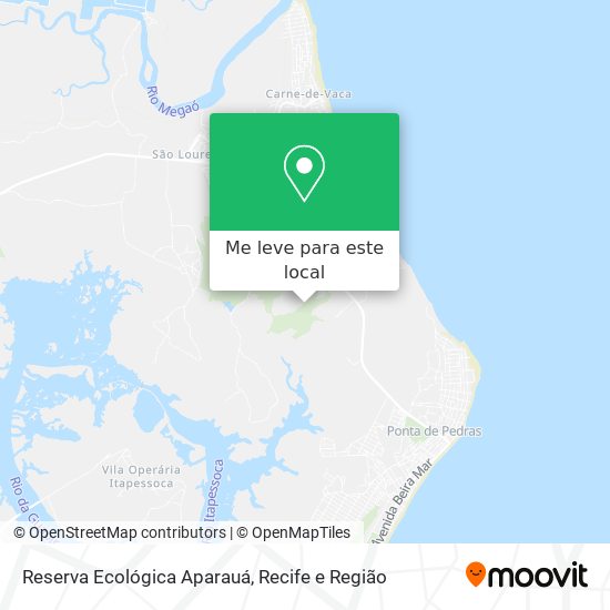 Reserva Ecológica Aparauá mapa
