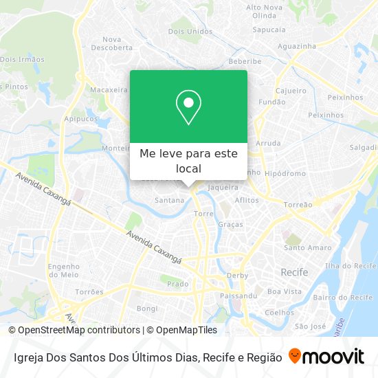 Igreja Dos Santos Dos Últimos Dias mapa