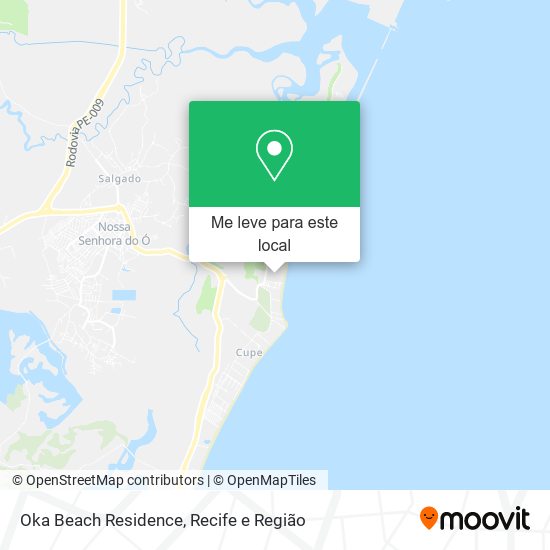 Oka Beach Residence mapa