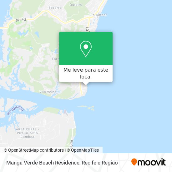 Manga Verde Beach Residence mapa