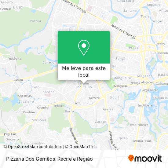 Pizzaria Dos Gemêos mapa