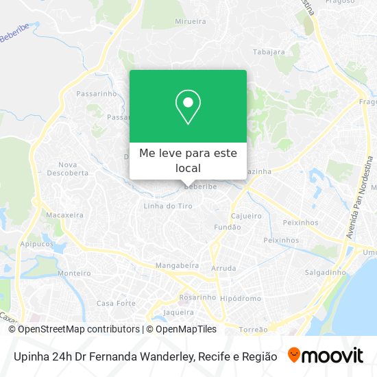 Upinha 24h Dr Fernanda Wanderley mapa