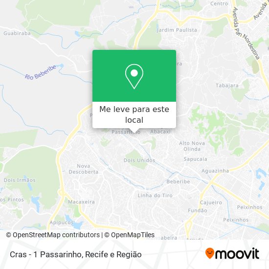 Cras - 1 Passarinho mapa