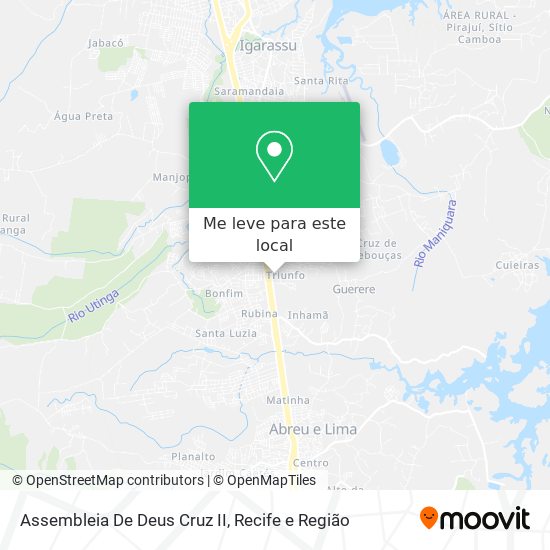 Assembleia De Deus Cruz II mapa