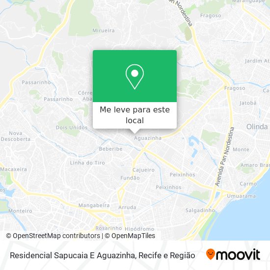Residencial Sapucaia E Aguazinha mapa