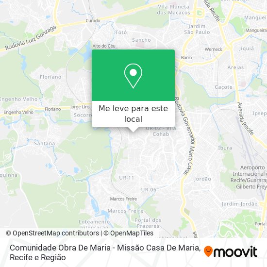 Comunidade Obra De Maria - Missão Casa De Maria mapa