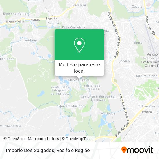 Império Dos Salgados mapa