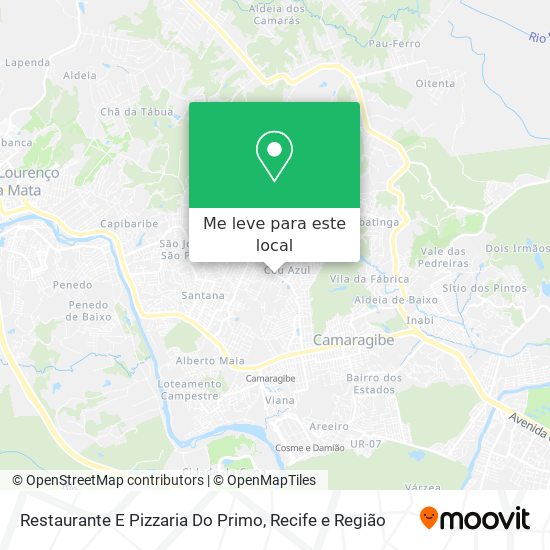 Restaurante E Pizzaria Do Primo mapa