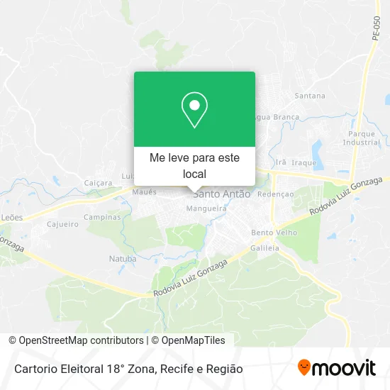 Cartorio Eleitoral 18° Zona mapa