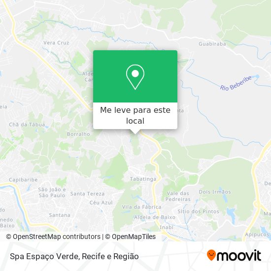 Spa Espaço Verde mapa