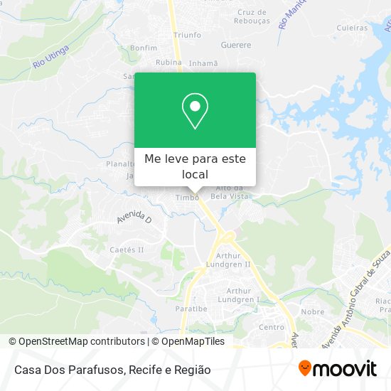 Casa Dos Parafusos mapa