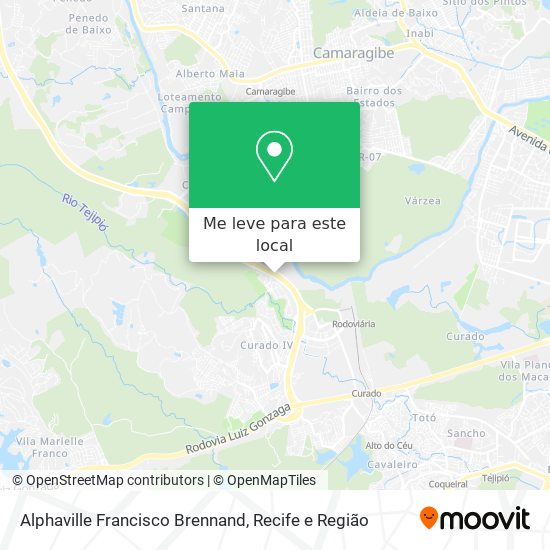 Alphaville Francisco Brennand mapa