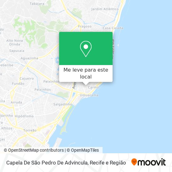 Capela De São Pedro De Advíncula mapa