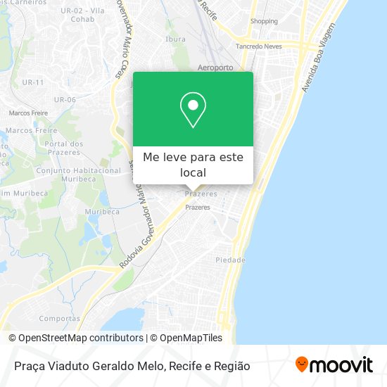 Praça Viaduto Geraldo Melo mapa