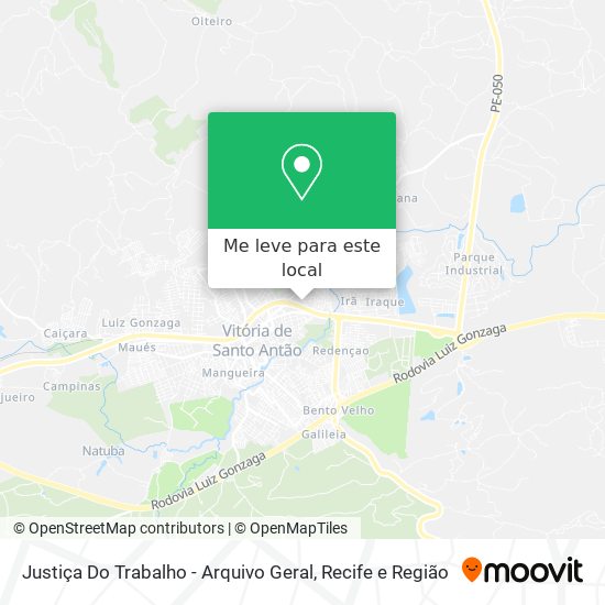 Justiça Do Trabalho - Arquivo Geral mapa