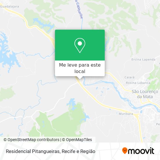 Residencial Pitangueiras mapa