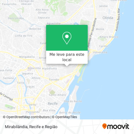 Mirabilândia mapa