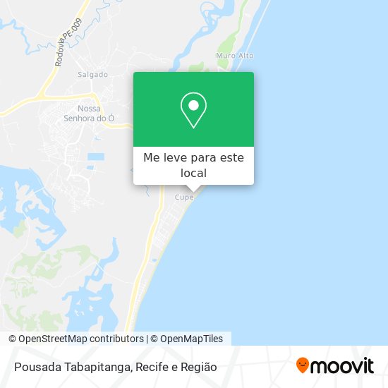 Pousada Tabapitanga mapa
