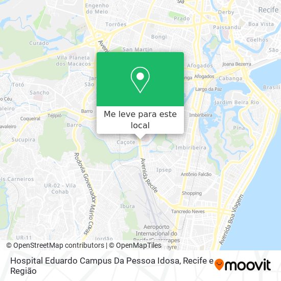 Hospital Eduardo Campus Da Pessoa Idosa mapa