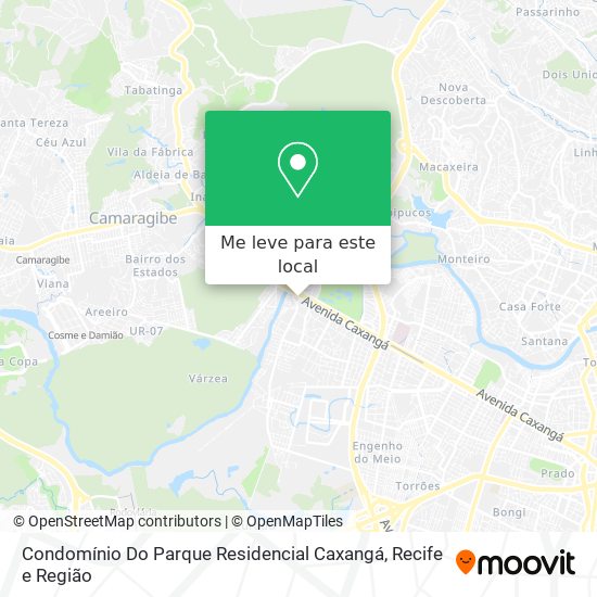Condomínio Do Parque Residencial Caxangá mapa