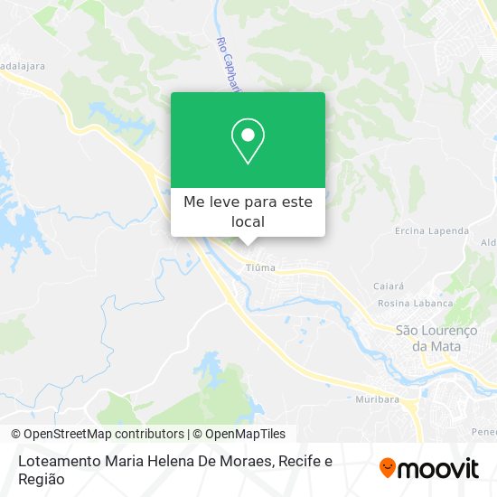 Loteamento Maria Helena De Moraes mapa