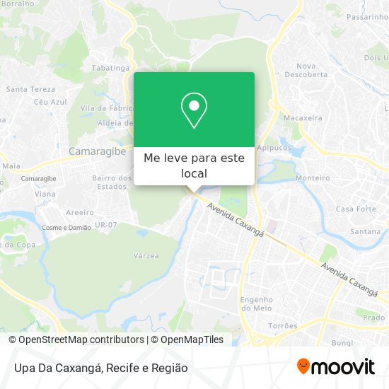 Upa Da Caxangá mapa