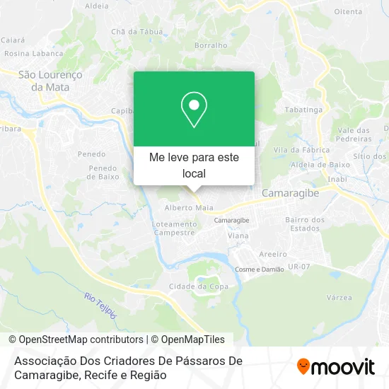 Associação Dos Criadores De Pássaros De Camaragibe mapa