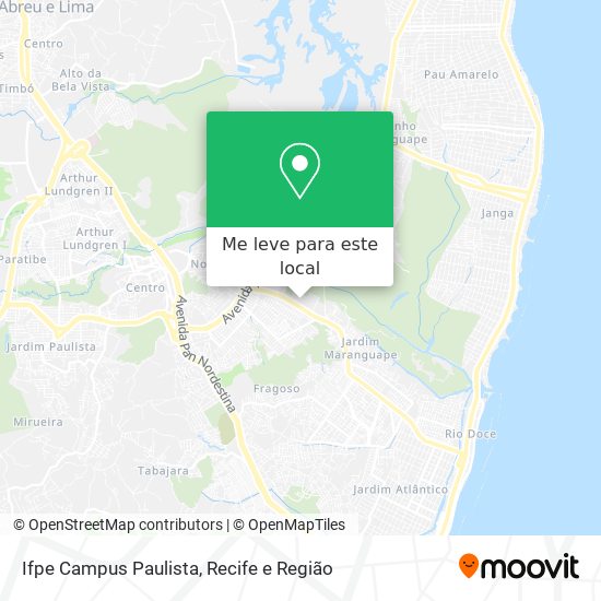 Ifpe Campus Paulista mapa