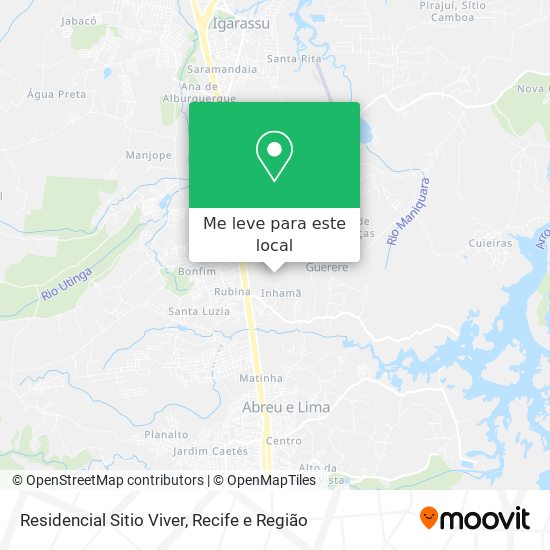 Residencial Sitio Viver mapa