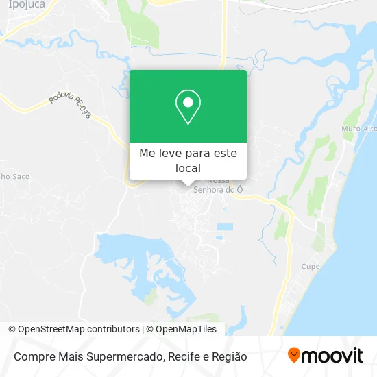 Compre Mais Supermercado mapa