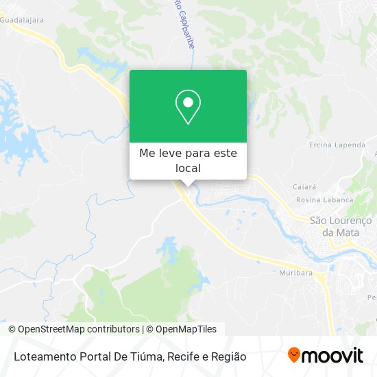 Loteamento Portal De Tiúma mapa