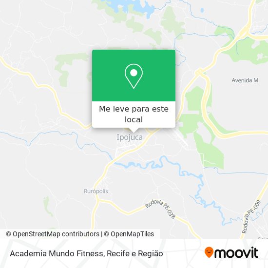 Academia Mundo Fitness mapa