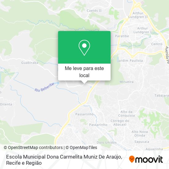 Escola Municipal Dona Carmelita Muniz De Araújo mapa