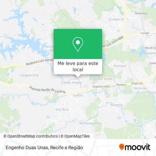 Engenho Duas Unas mapa