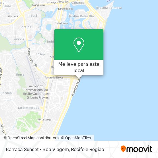 Barraca Sunset - Boa Viagem mapa