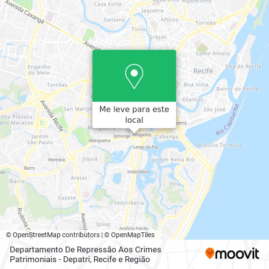 Departamento De Repressão Aos Crimes Patrimoniais - Depatri mapa