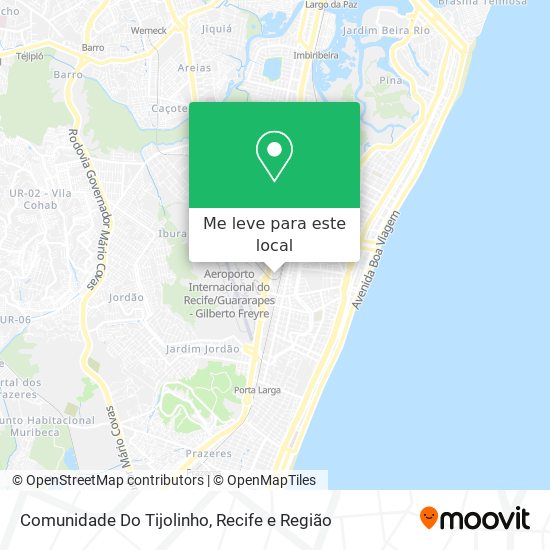 Comunidade Do Tijolinho mapa