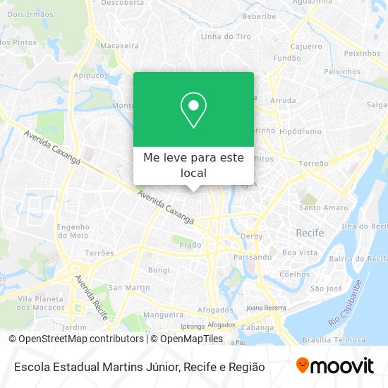 Escola Estadual Martins Júnior mapa