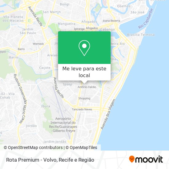 Rota Premium - Volvo mapa