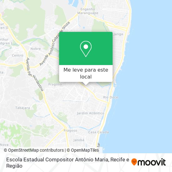 Escola Estadual Compositor Antônio Maria mapa