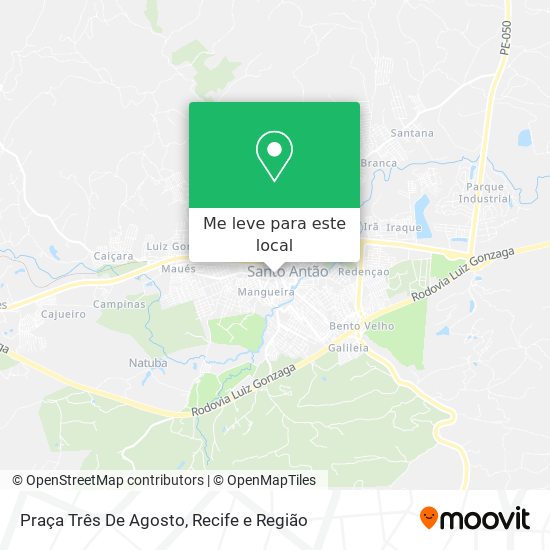 Praça Três De Agosto mapa