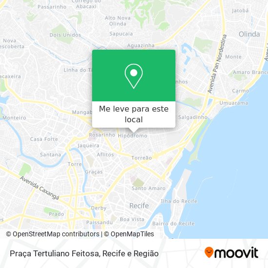 Praça Tertuliano Feitosa mapa