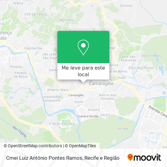 Cmei Luiz Antônio Pontes Ramos mapa