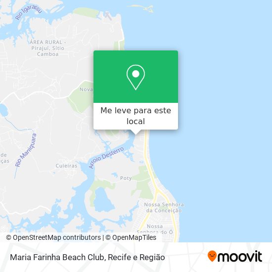Maria Farinha Beach Club mapa