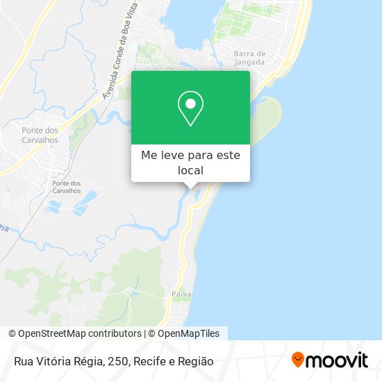 Rua Vitória Régia, 250 mapa